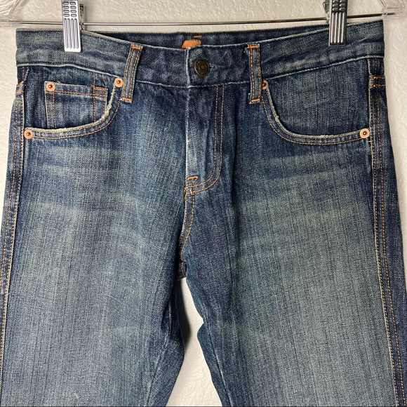 7 for all Mankind Flair Denim Jean with “A” embroidered pocket size 27 - Picture 8 of 17